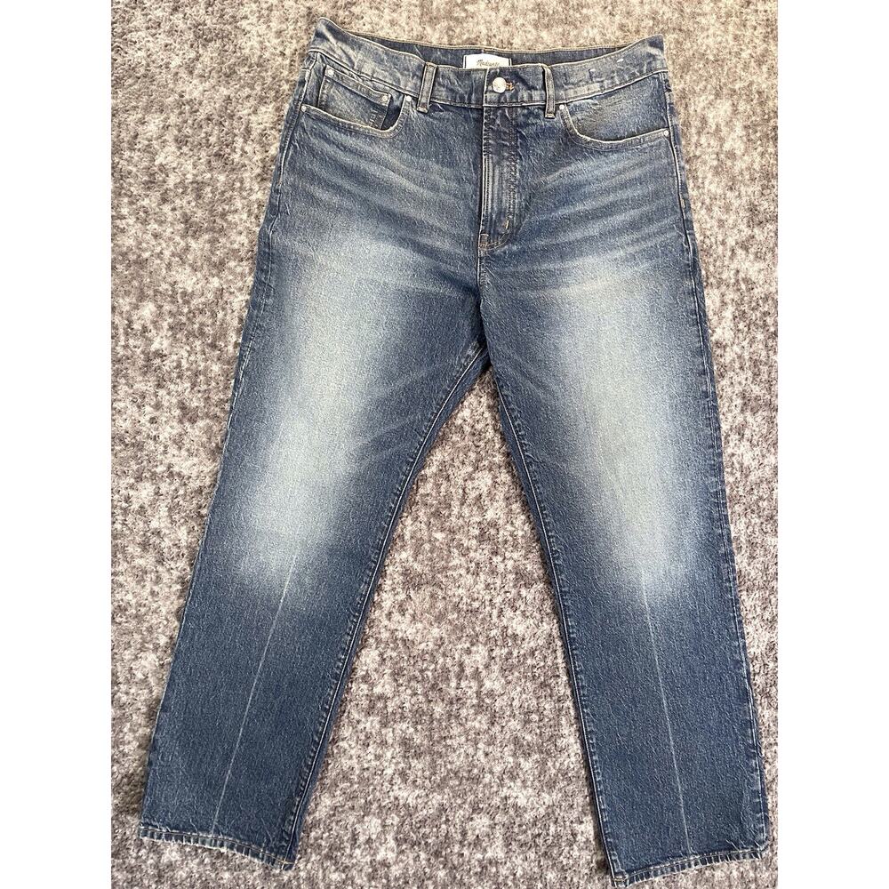Madewell The Longline Straight Jean Medium Wash Women's Size 32 Fit 33x30